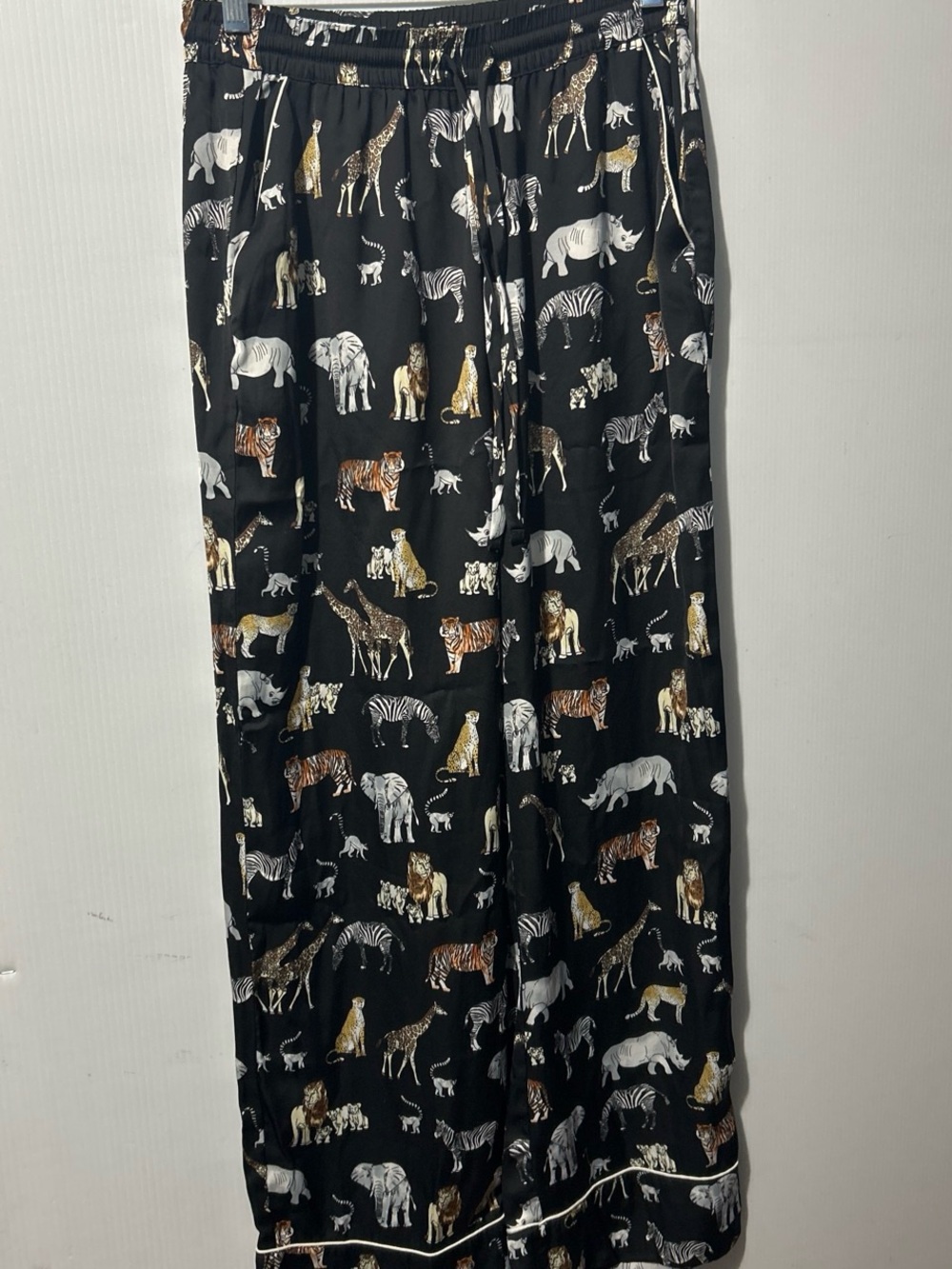 Banana Republic Black Animal Print Pajama Pants